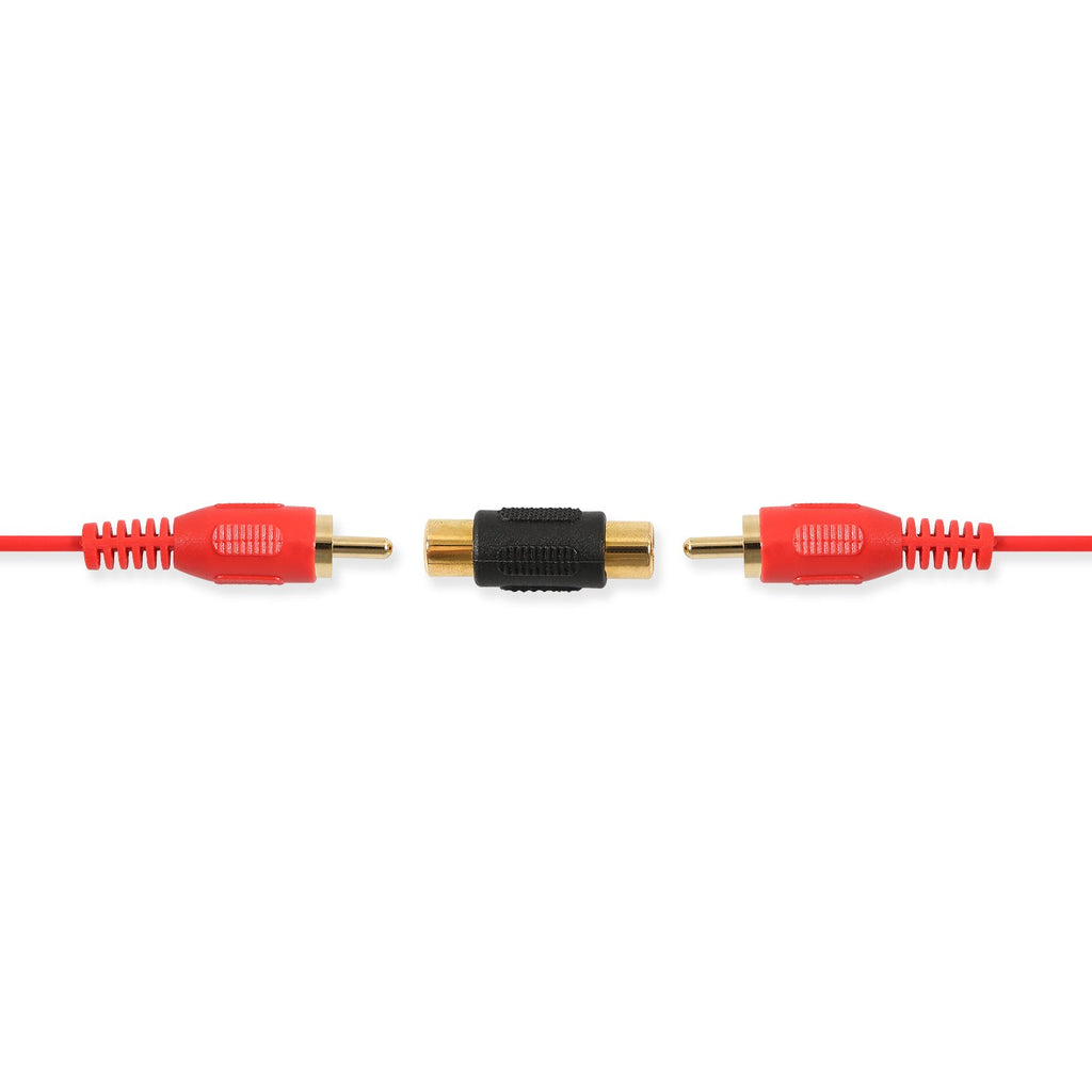 10 Pack RCA Female to Female Coupler Audio Video Gold Adapter, for Phono, Speaker, RCA Cable, Amplifier