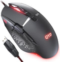 CYD Gaming-Mouse USB PC Computer-Mouse-Wired for Game Daily 7 Programmable Buttons Comfortable Grip Ergonomic Optical RGB Desktop Laptop Gamer-Mice (C309)